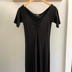 LBD Bodycon Black Dress Size M Short Sleeve Fitted